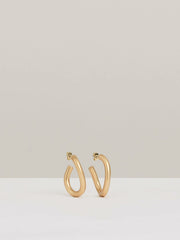 Wave Hoop Earrings Gold | Women