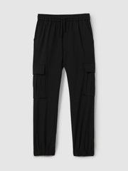 3-9 yrs Technical Drawstring Trousers Black | Children & Baby