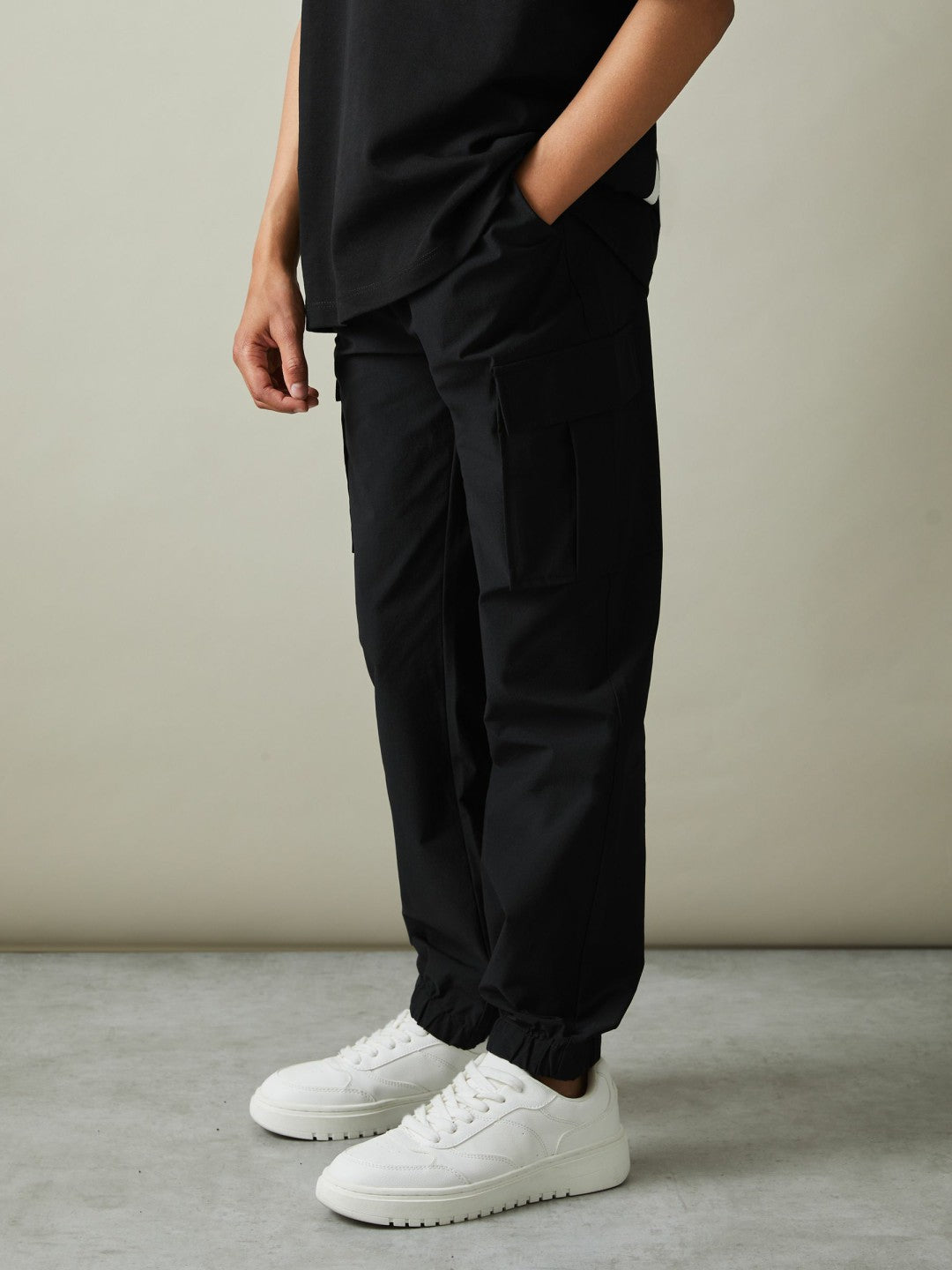 9-14 yrs Technical Drawstring Trousers Black | Children & Baby