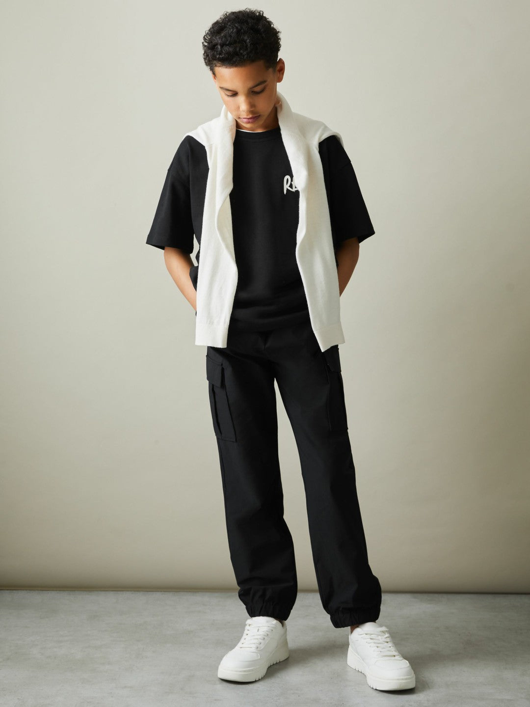 9-14 yrs Technical Drawstring Trousers Black | Children & Baby