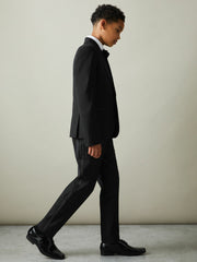 3-9 yrs Wool-Blend Tuxedo-Stripe Trousers Black | Children & Baby