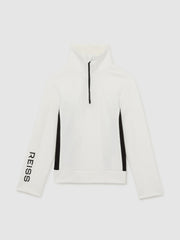 4-9 yrs Funnel-Neck Base-Layer Top White/Black | Children & Baby
