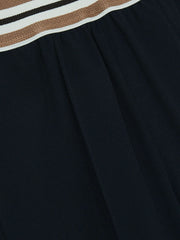 4-9 yrs Stripe-Waistband Wide-Leg Trousers Navy | Children & Baby