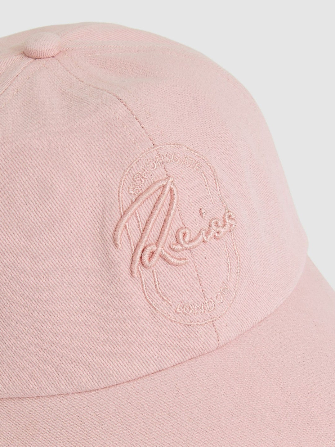 Cotton Logo-Embroidered Baseball Cap Washed Pink | Men
