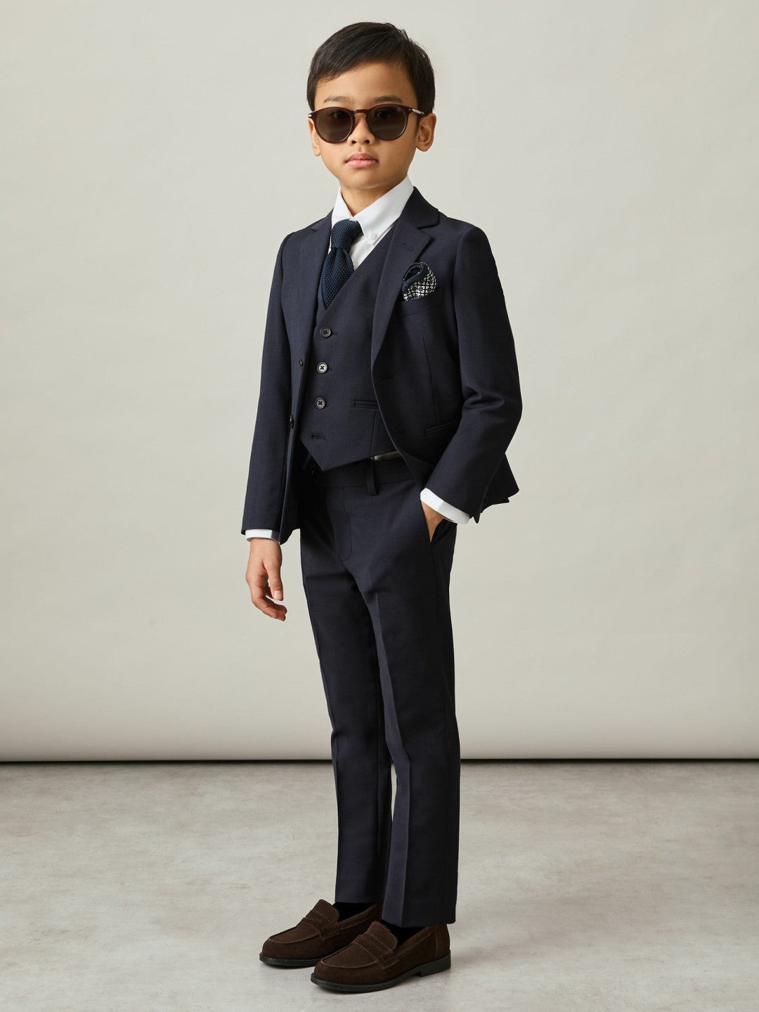 9-13 yrs Wool Blend Waistcoat Navy | Children & Baby