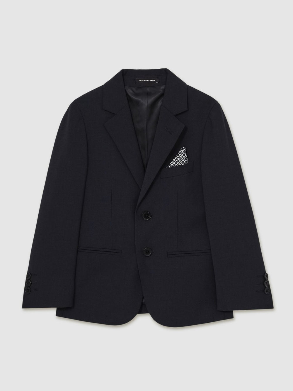 3-9 yrs Wool-Blend Single-Breasted Suit Blazer Navy | Children & Baby