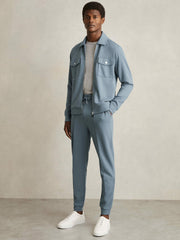 Drawstring Jersey Joggers Airforce Blue | Men