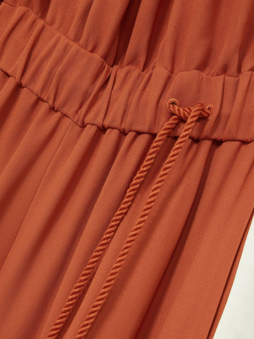 Colour-Block Rope-Cord Jumpsuit Orange | Women