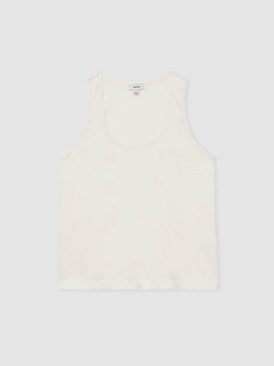 Silk-Front Cami Top White | Women
