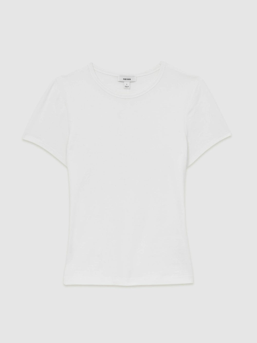 Stretch-Cotton Crew-Neck T-Shirt White | Women