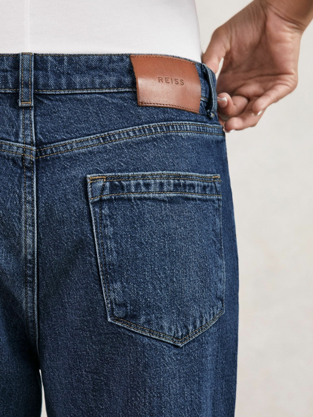 Petite Mid-Rise Straight-Leg Jeans Mid Blue | Women