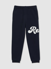 9-13 yrs Cotton-Blend Logo Script Joggers Navy | Children & Baby