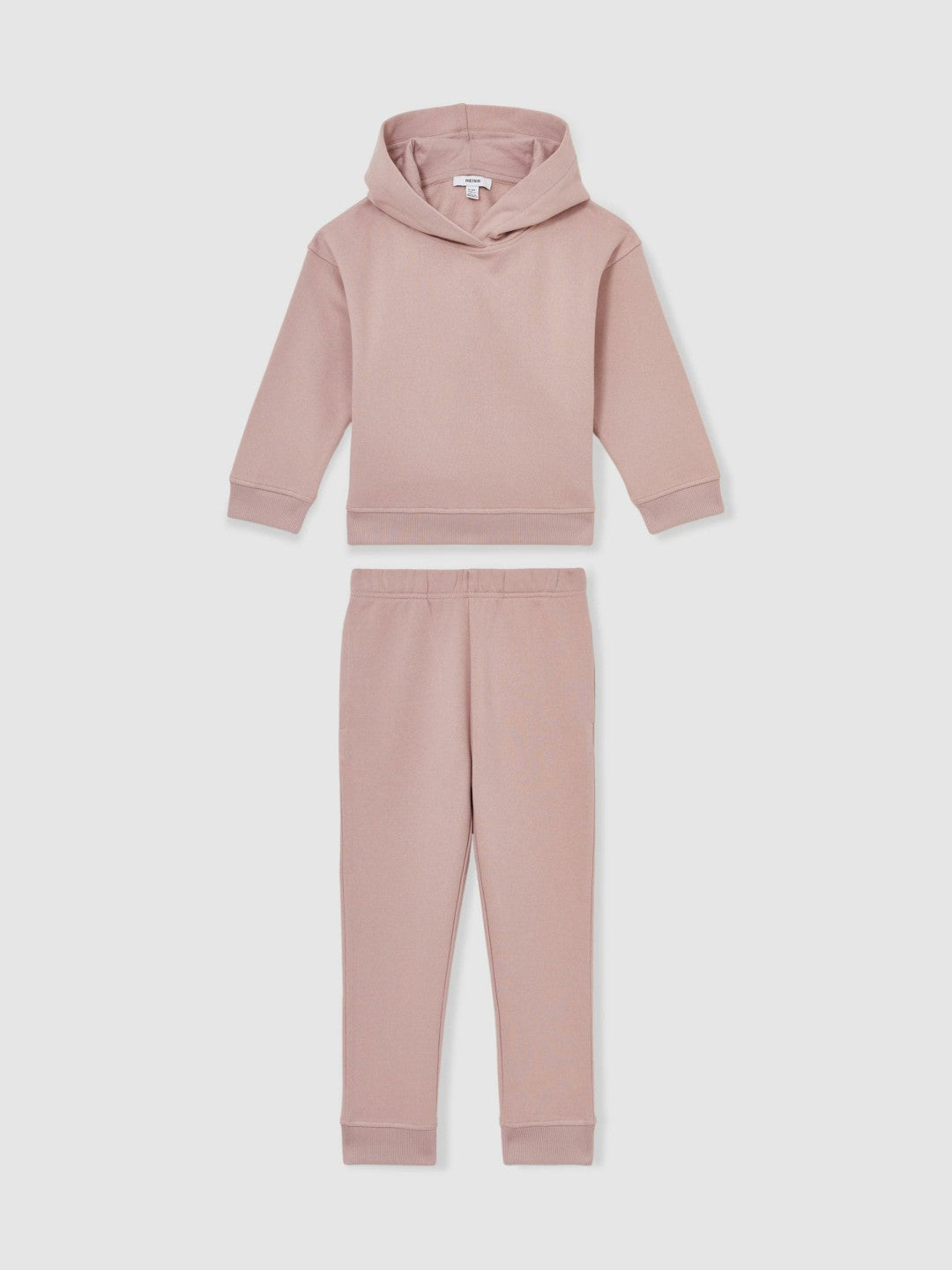 13-14 yrs Cotton-Blend Hoodie And Joggers Set Mink | Children & Baby