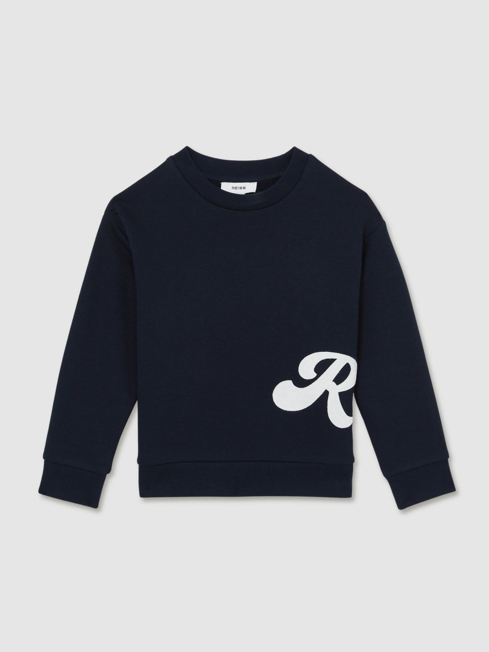 9-13 yrs Cotton-Blend Logo Script Sweatshirt Navy | Children & Baby