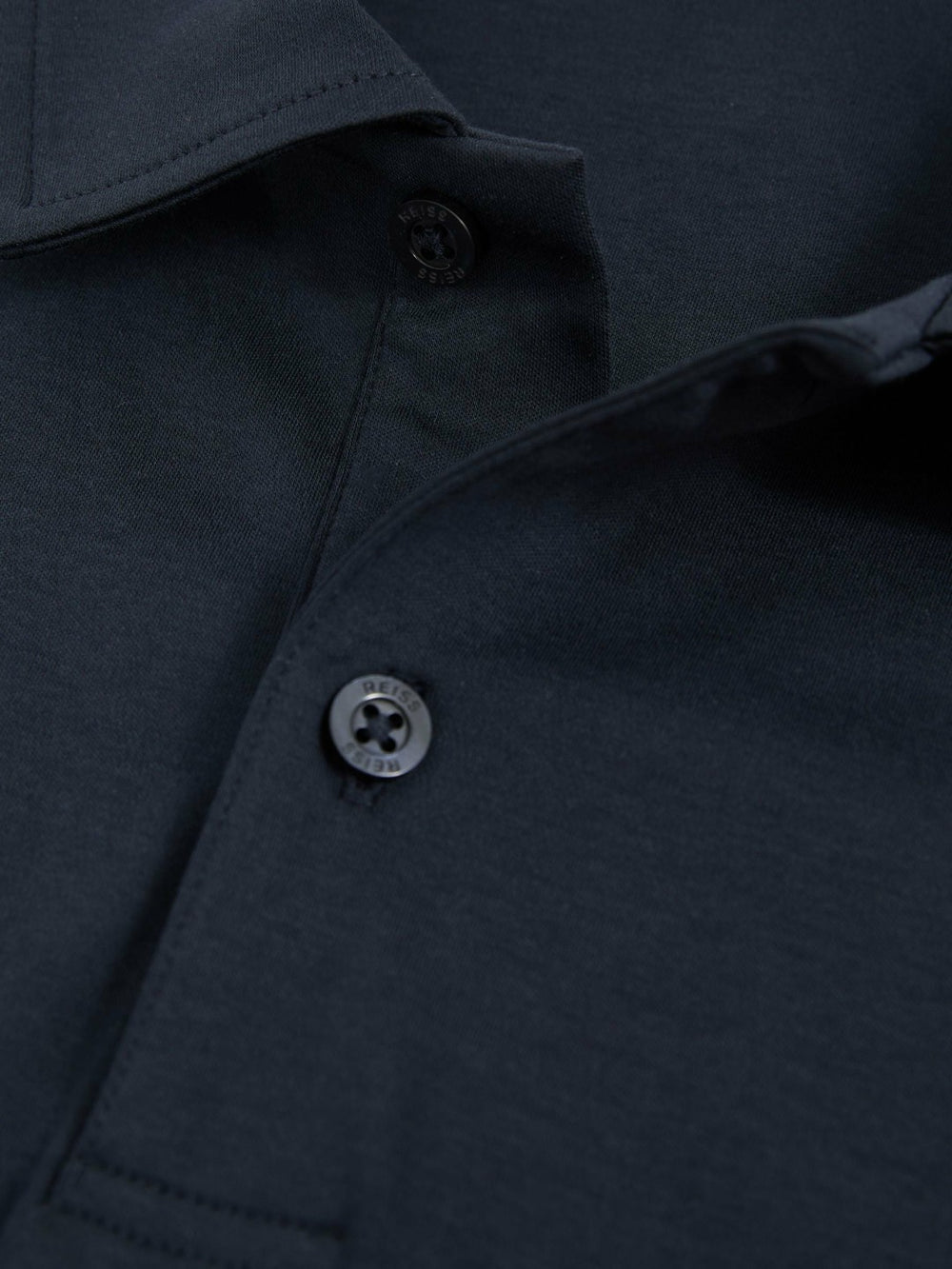 Cotton Short-Sleeve Polo Shirt Navy | Men