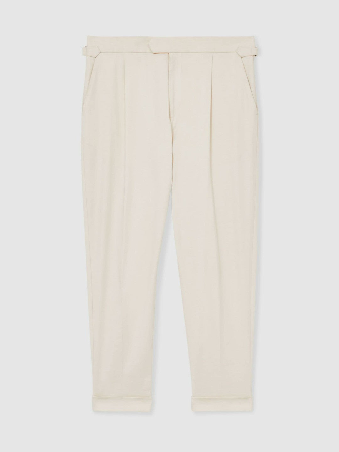 Cotton-Blend Tapered Trousers Stone | Men