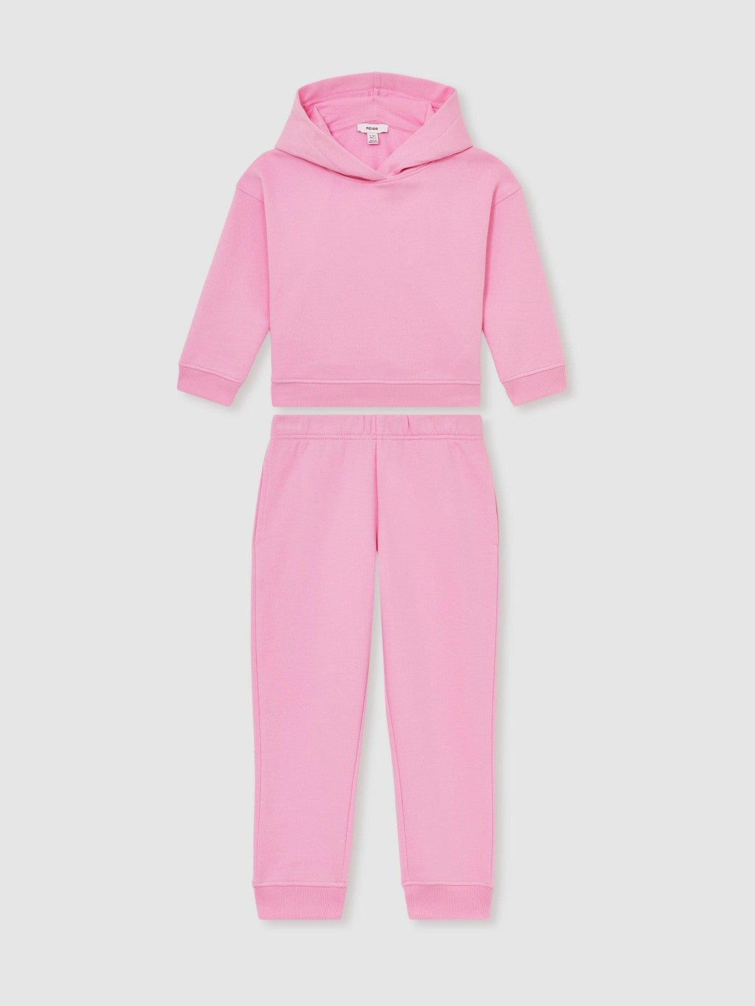 13-14 yrs Cotton-Blend Hoodie And Joggers Set Bright Pink | Children & Baby