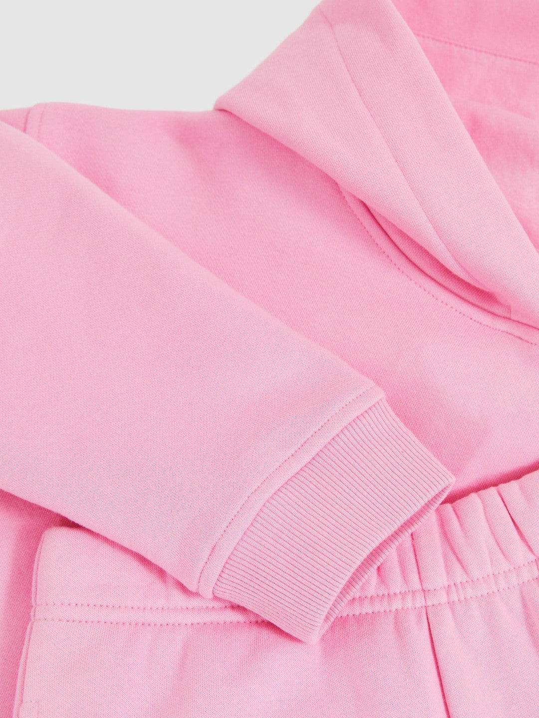 13-14 yrs Cotton-Blend Hoodie And Joggers Set Bright Pink | Children & Baby