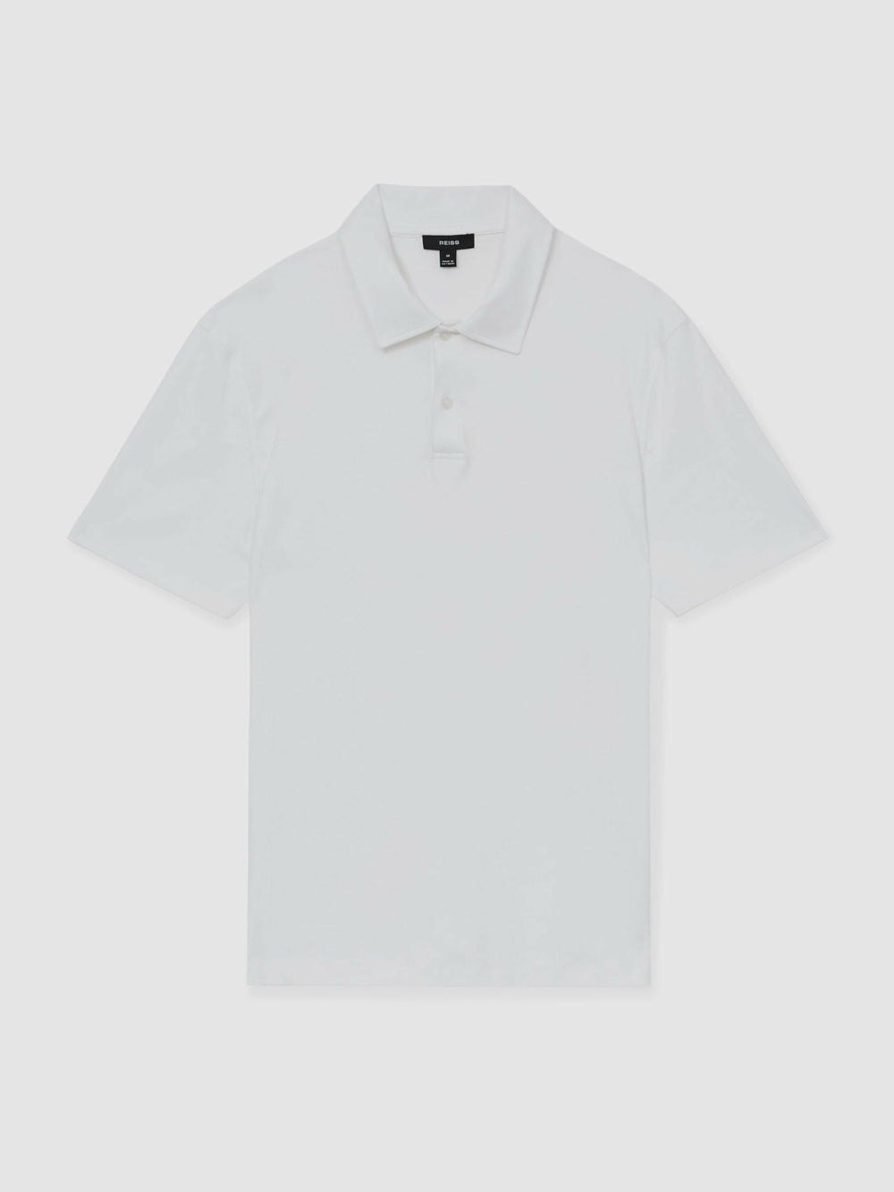 Cotton Short-Sleeve Polo Shirt White | Men