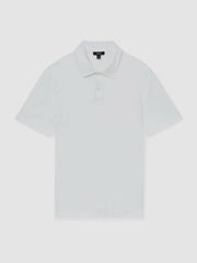 Cotton Short-Sleeve Polo Shirt White | Men