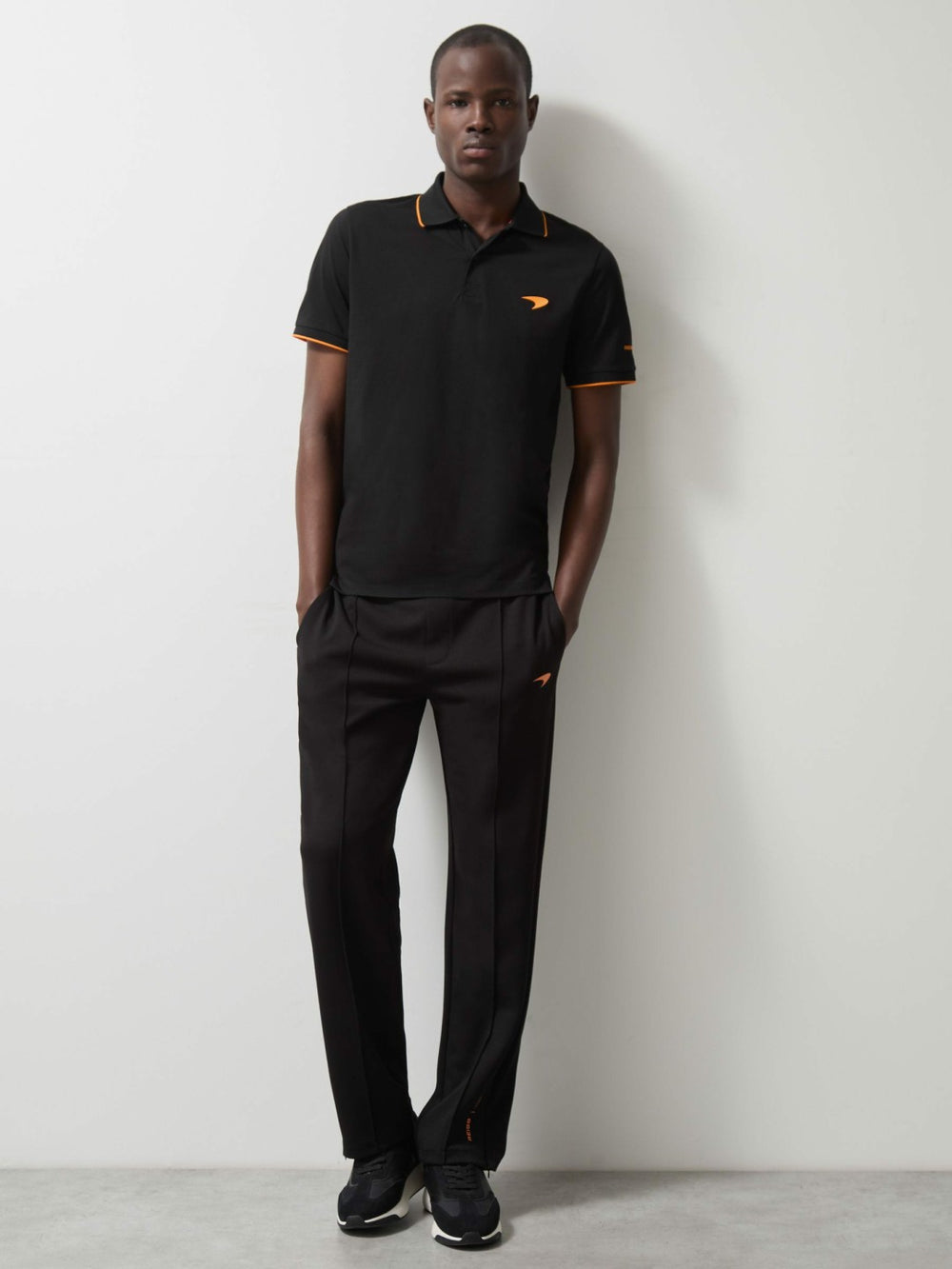 McLaren F1 Team Cotton Polo Shirt Black | Men
