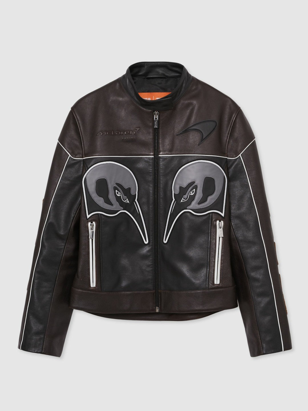 McLaren F1 Team Leather Biker Jacket Black | Men