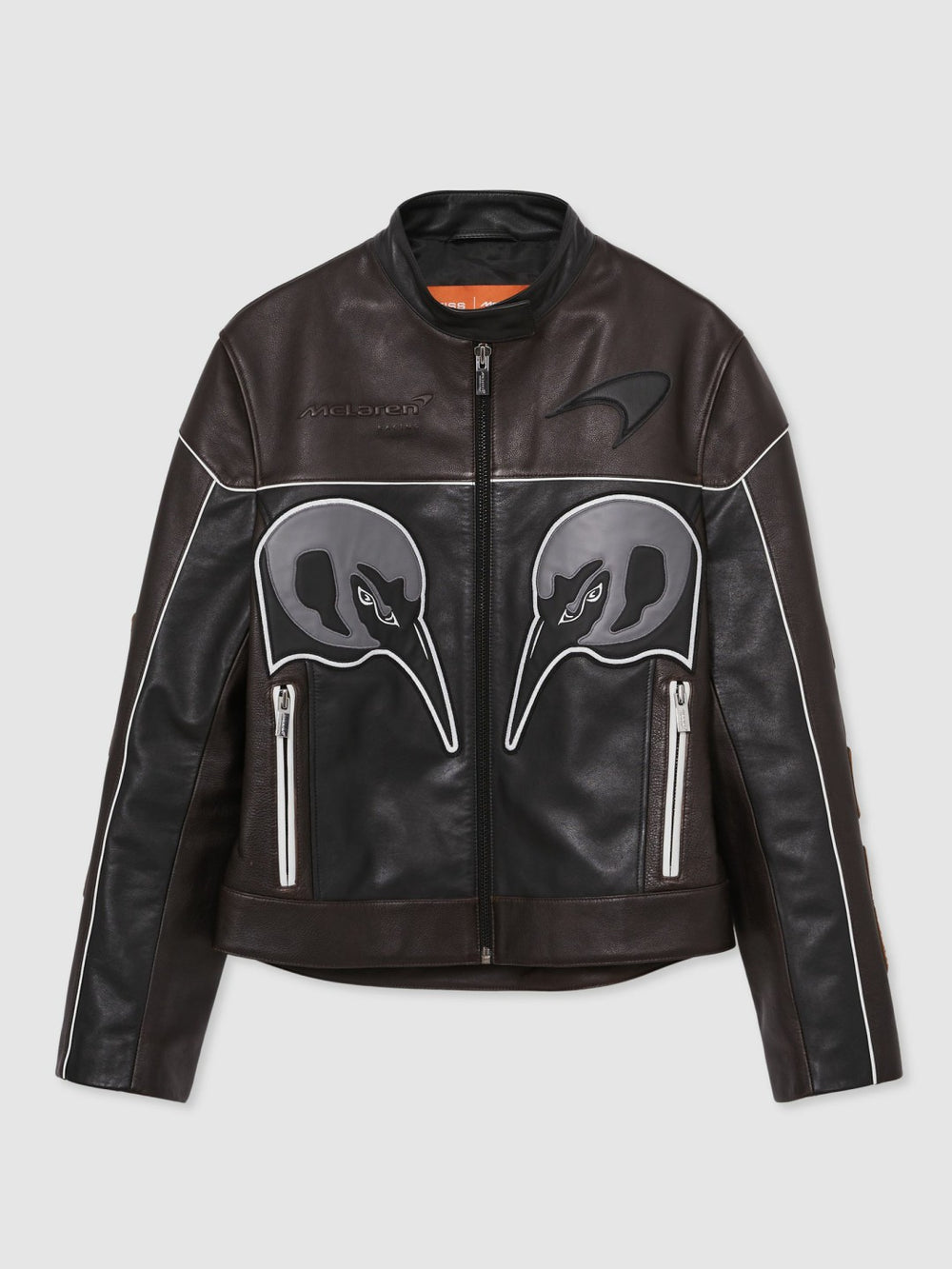 McLaren F1 Team Leather Biker Jacket Black | Men