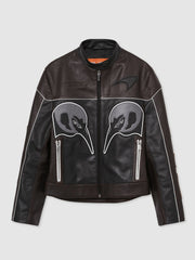 McLaren F1 Team Leather Biker Jacket Black | Men