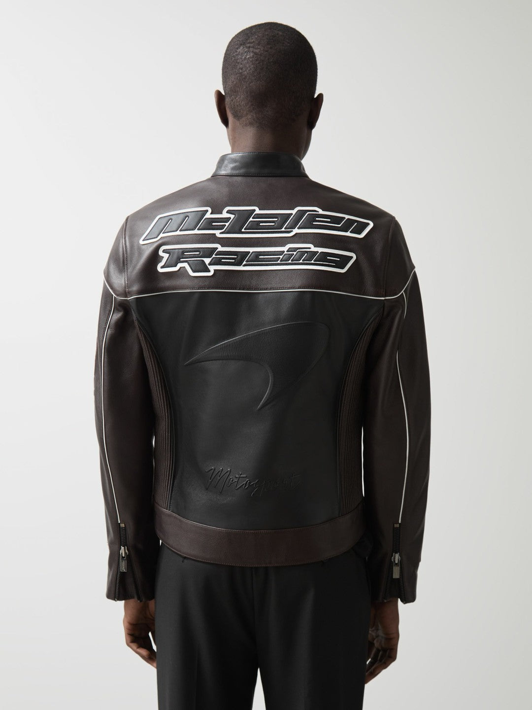 McLaren F1 Team Leather Biker Jacket Black | Men