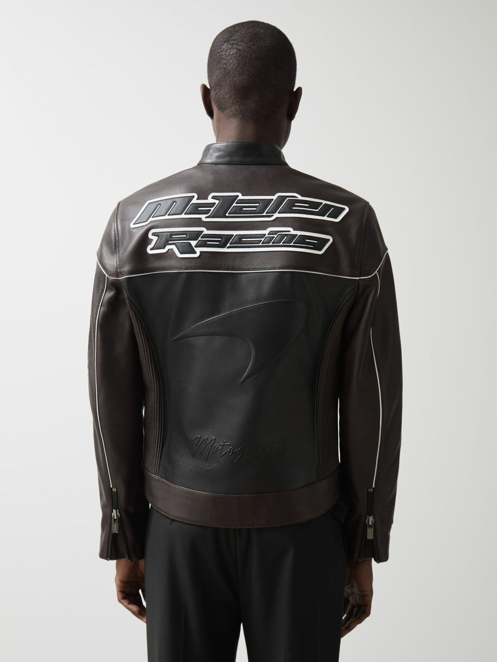 McLaren F1 Team Leather Biker Jacket Black | Men
