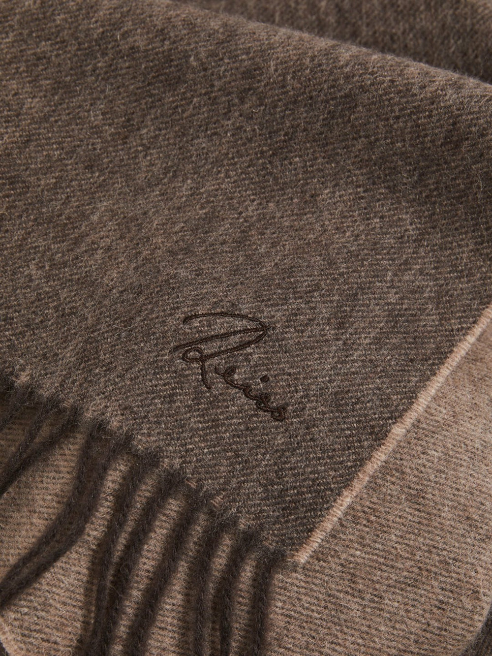 Wool and Cashmere Scarf Taupe | Men