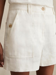 Linen Shorts White | Women