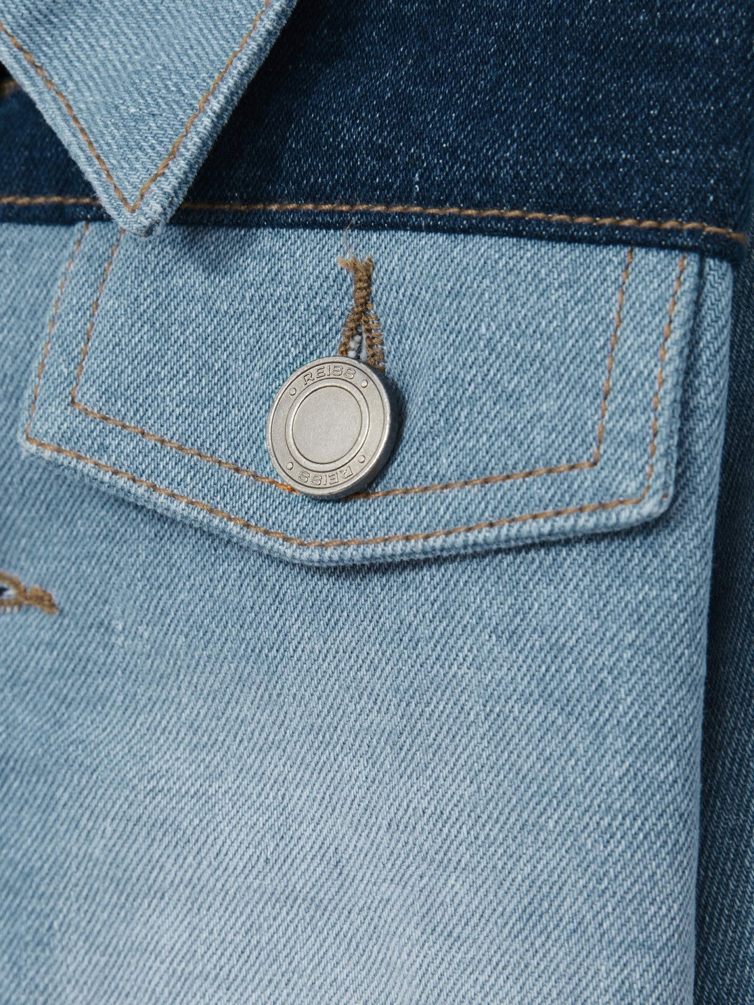 9-13 yrs Patchwork Two-Tone Denim Jacket Blue | Children & Baby