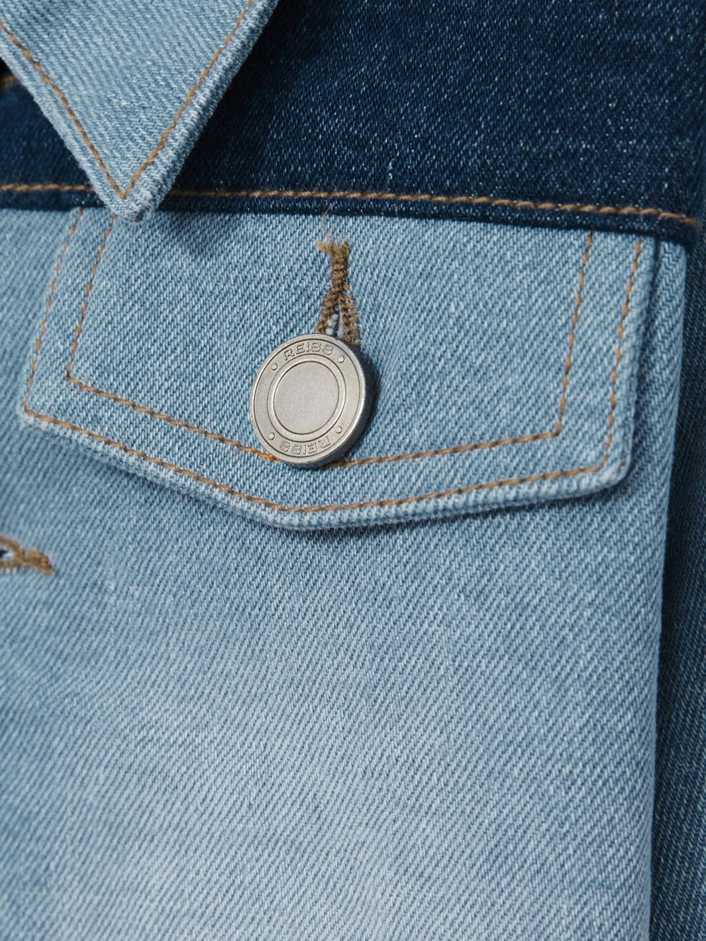 9-13 yrs Patchwork Two-Tone Denim Jacket Blue | Children & Baby