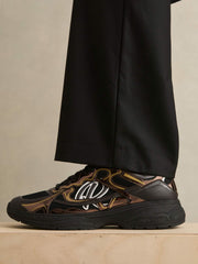 Overlay Logo Running Trainers Electric Brown | Men