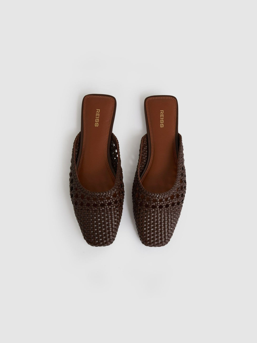 Woven Slip-On Mules Chocolate | Women