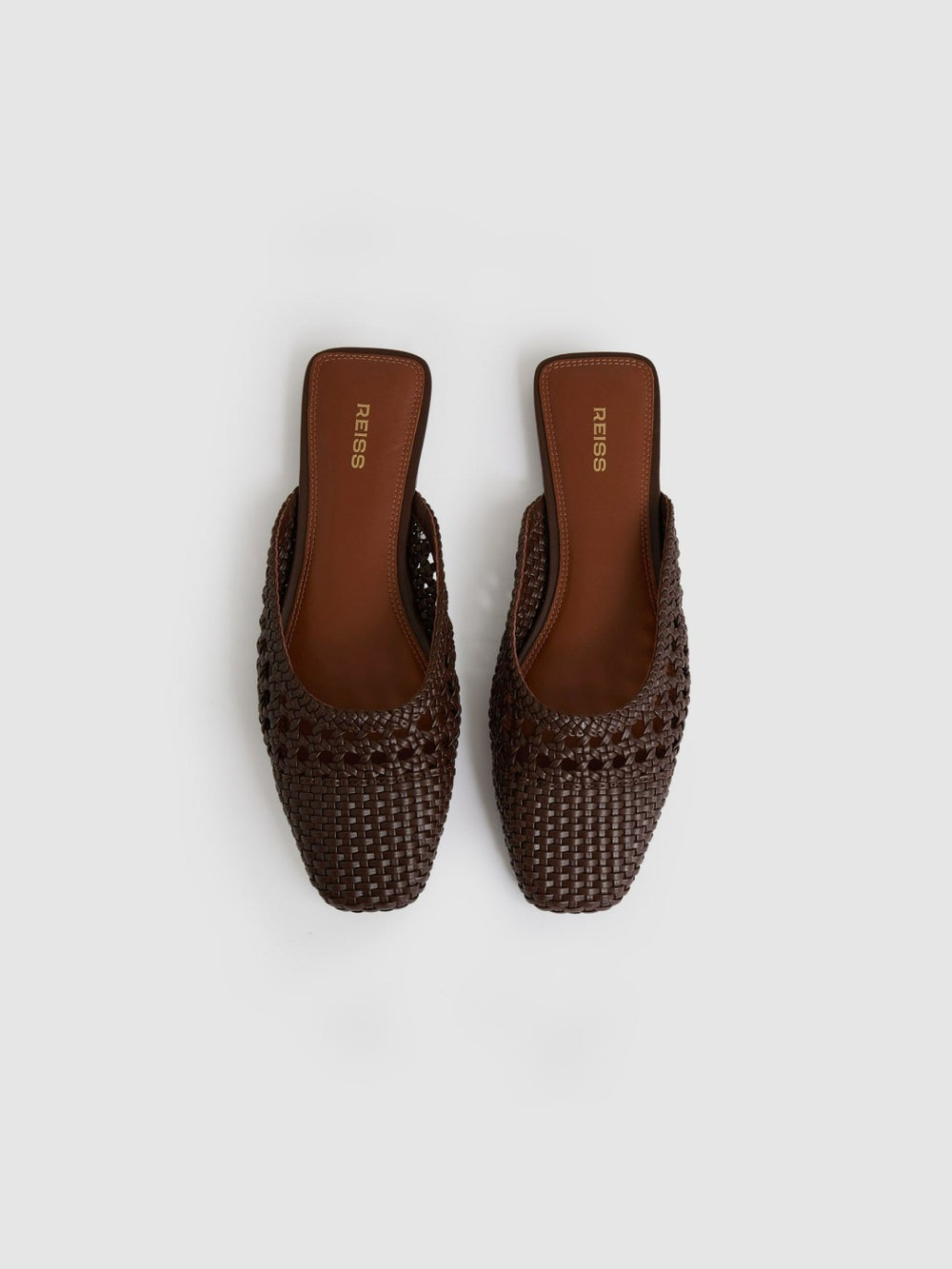 Woven Slip-On Mules Chocolate | Women