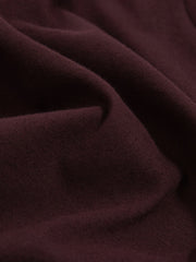 9-13 yrs Cotton Crew-Neck T-Shirt Bordeaux | Children & Baby