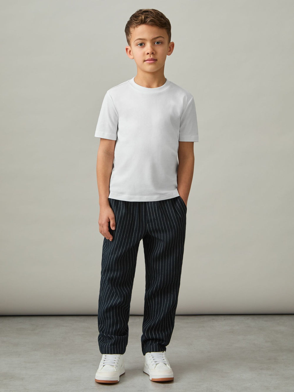 3-9 yrs Cotton Crew-Neck T-Shirts 3 Pack White | Children & Baby