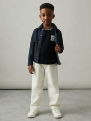 3-9 yrs Cotton Letter Patch T-Shirt Navy | Children & Baby