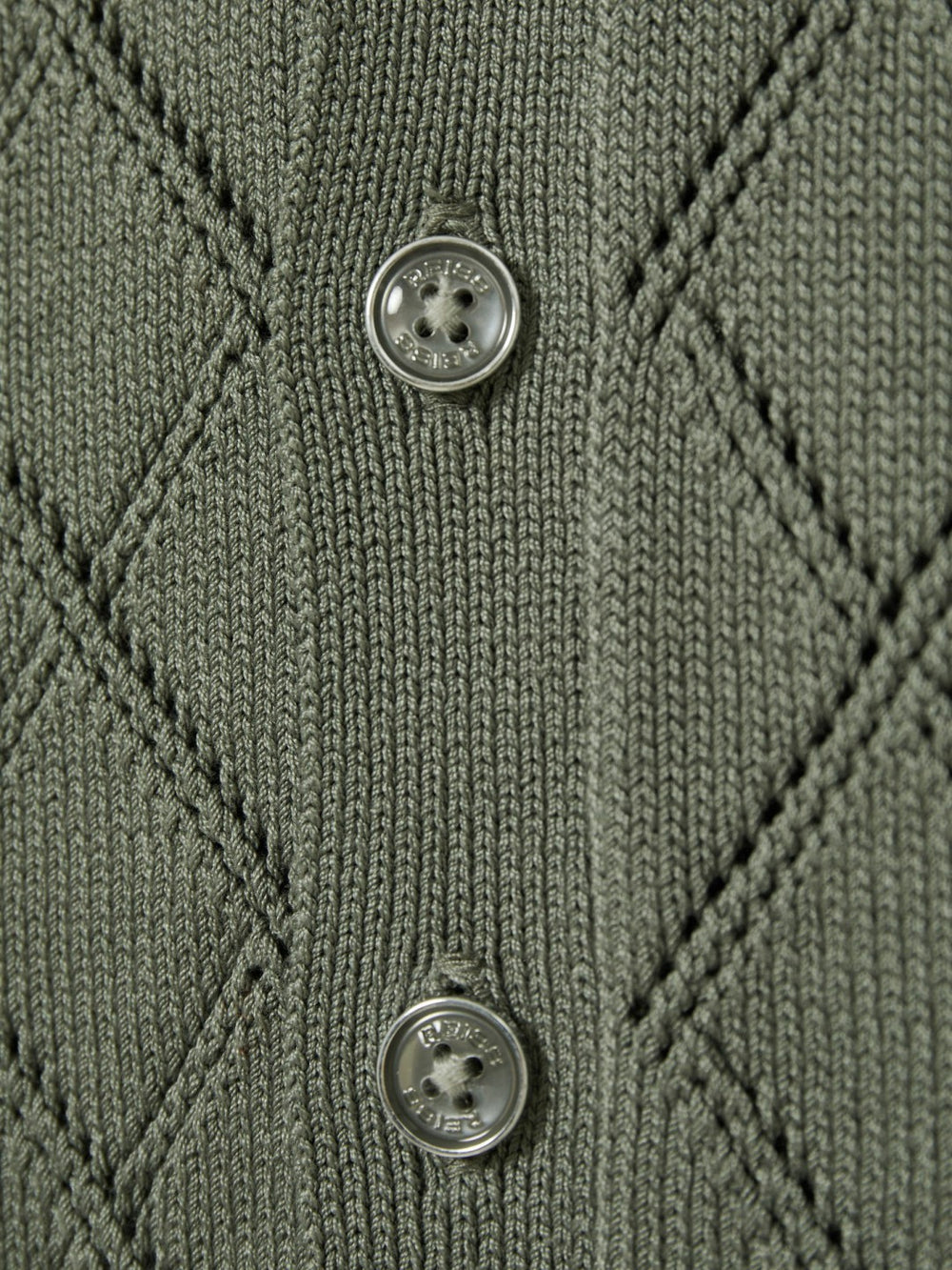 9-13 yrs Cotton Blend Diamond Knit Shirt Dark Sage | Children & Baby