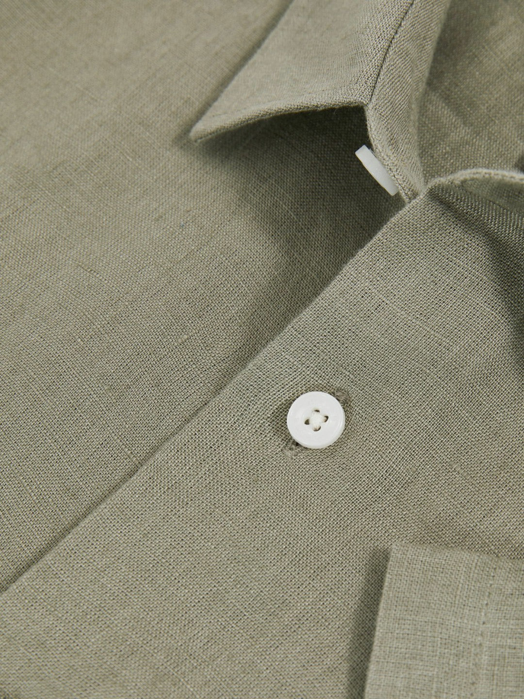 3-9 yrs Short Sleeve Linen Shirt Thyme Green | Children & Baby