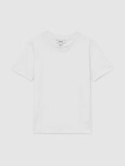 3-9 yrs Cotton Crew-Neck T-Shirt White | Children & Baby