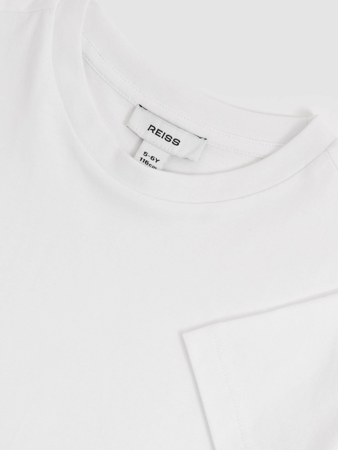 3-9 yrs Cotton Crew-Neck T-Shirt White | Children & Baby