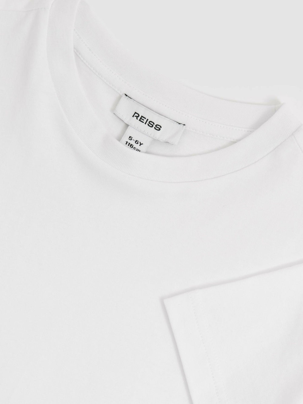 3-9 yrs Cotton Crew-Neck T-Shirt White | Children & Baby