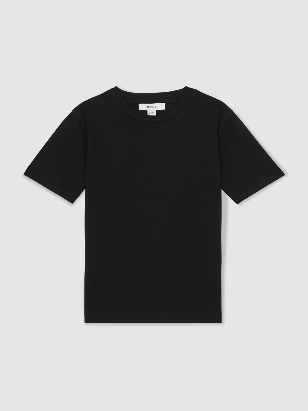 3-9 yrs Cotton Crew-Neck T-Shirt Black | Children & Baby