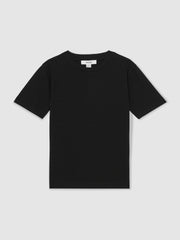 3-9 yrs Cotton Crew-Neck T-Shirt Black | Children & Baby