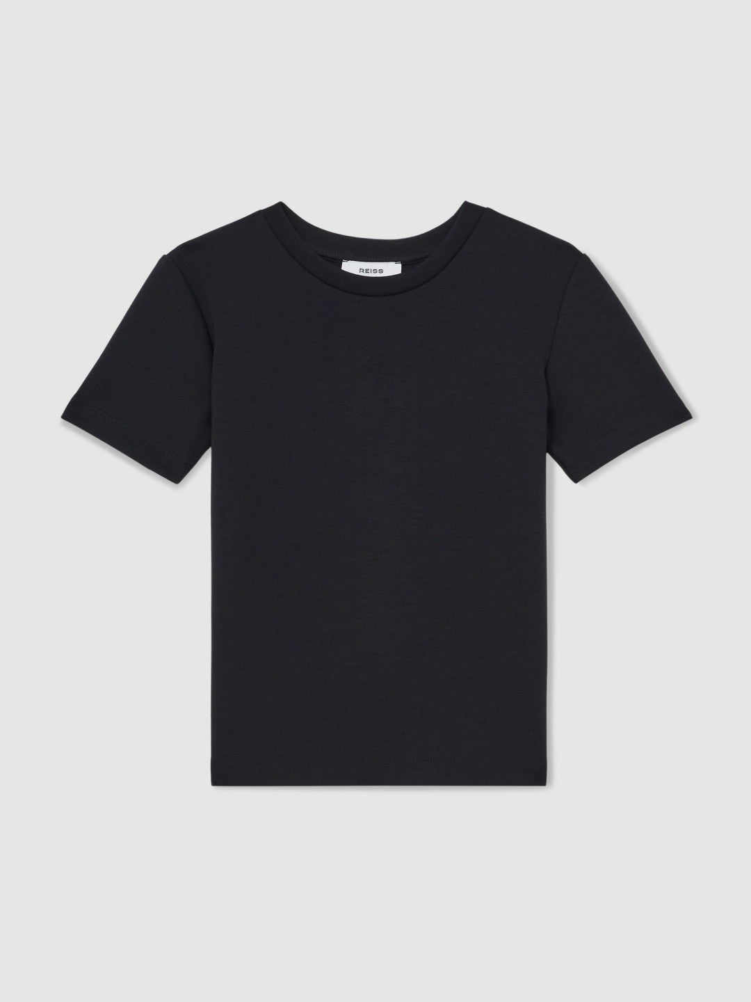 9-13 yrs Interlock-Jersey Crew-Neck T-Shirt Navy | Children & Baby