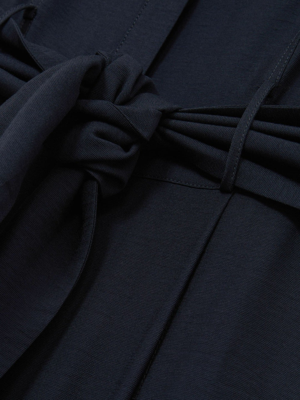 Petite Wide-Leg Belted Jumpsuit Navy | Women