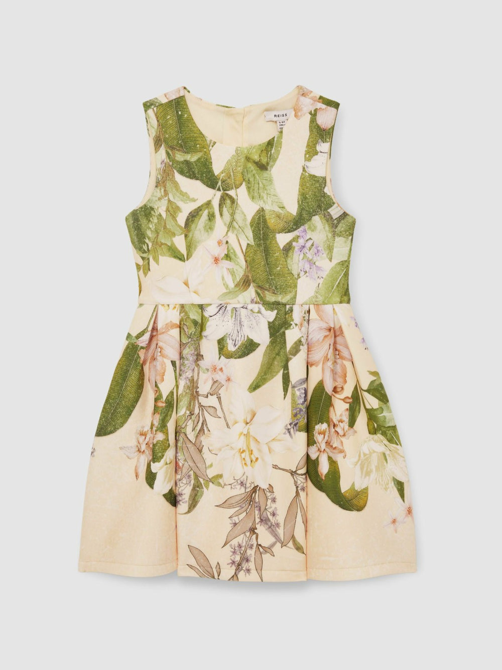 4-9 yrs Floral Scuba Sleeveless Dress Pink Print | Children & Baby